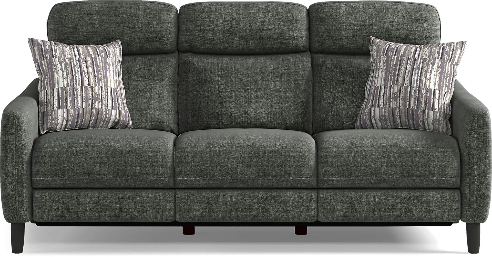 Pierceton Gray Dual Power Reclining Sofa - Image 1