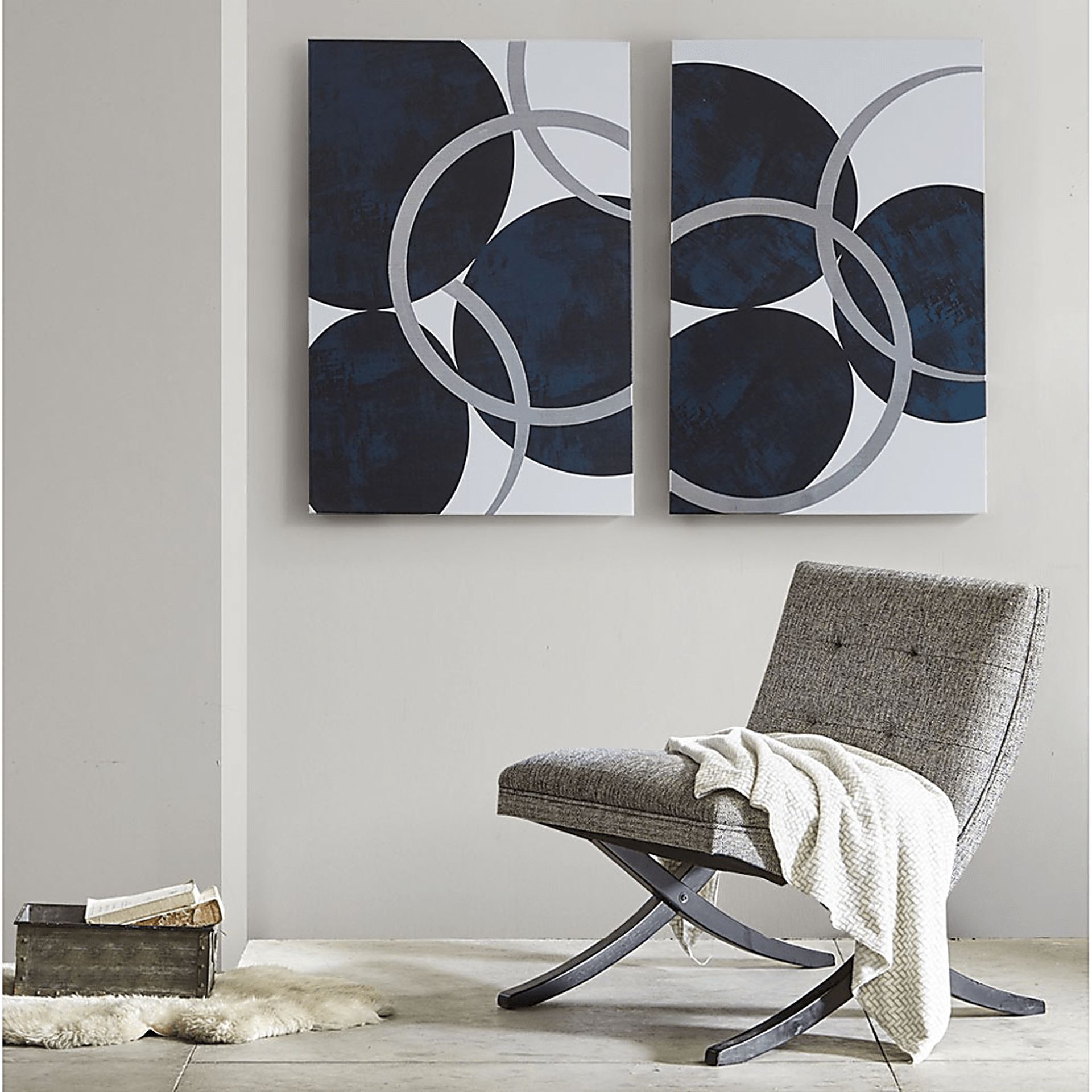 Piercing Thoughts Navy Artwork, Set of 2 - Image 9