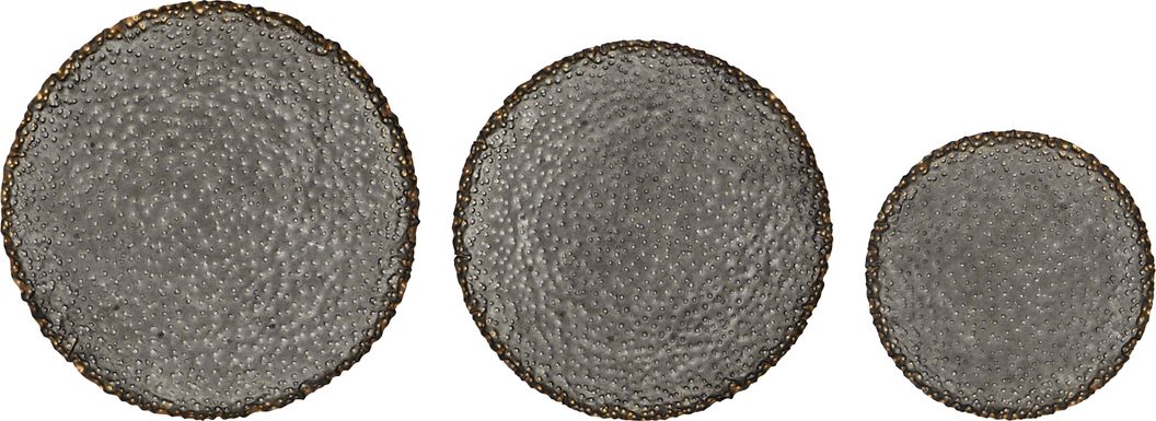 Pierse Metal Gray Wall Decor, Set of 3