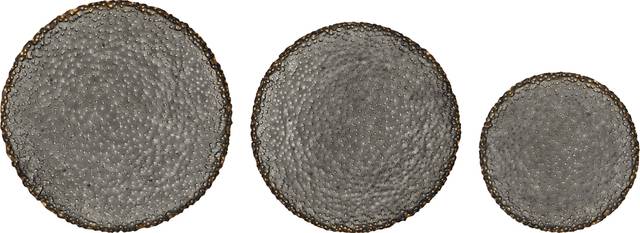 Pierse Metal Gray Wall Decor, Set of 3 - Thumbnail - Image 1