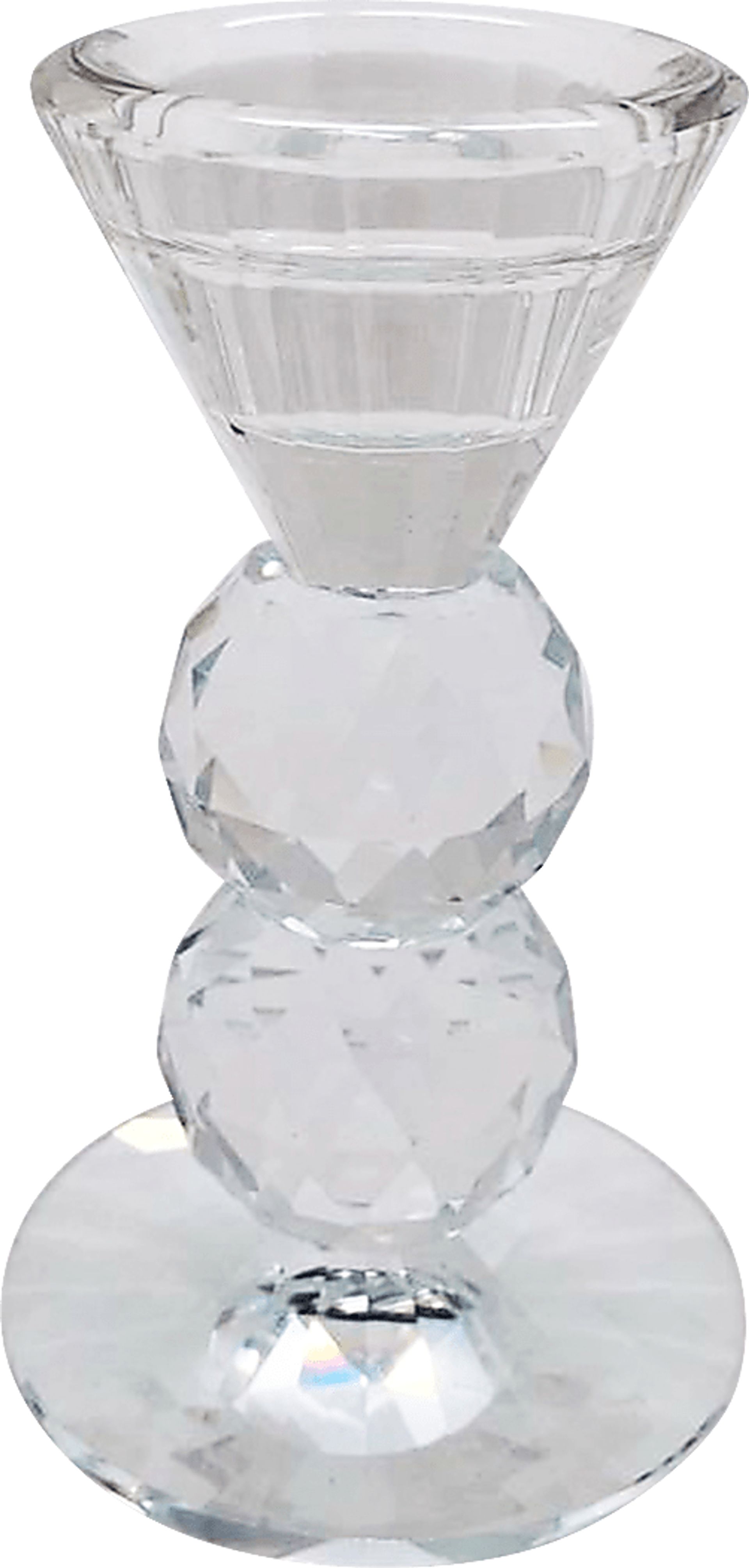 Pierston Clear Short Candle Holder - Image 1
