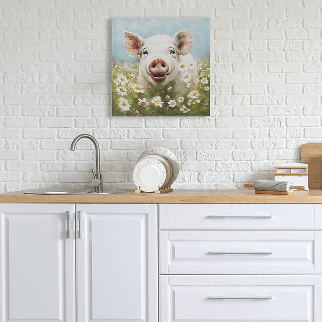 Pig In The Sun Green Wall Decor - Thumbnail - Image 3