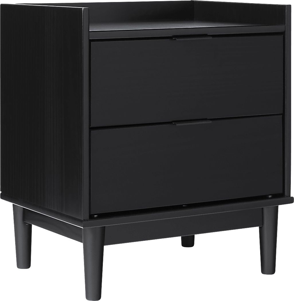 Pillement Black Nightstand
