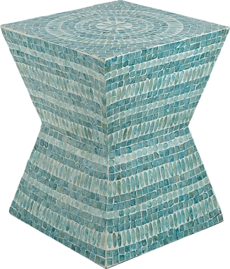 Pinafore Blue Accent Stool