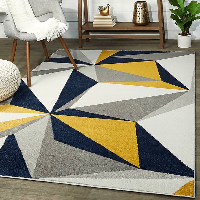 Pinboia Blue/Multi 5'3 x 7' Rug - Thumbnail - Image 2