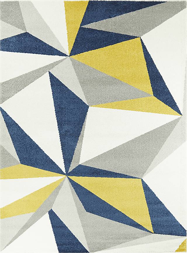 Pinboia Blue/Multi 5'3 x 7' Rug - Thumbnail - Image 1