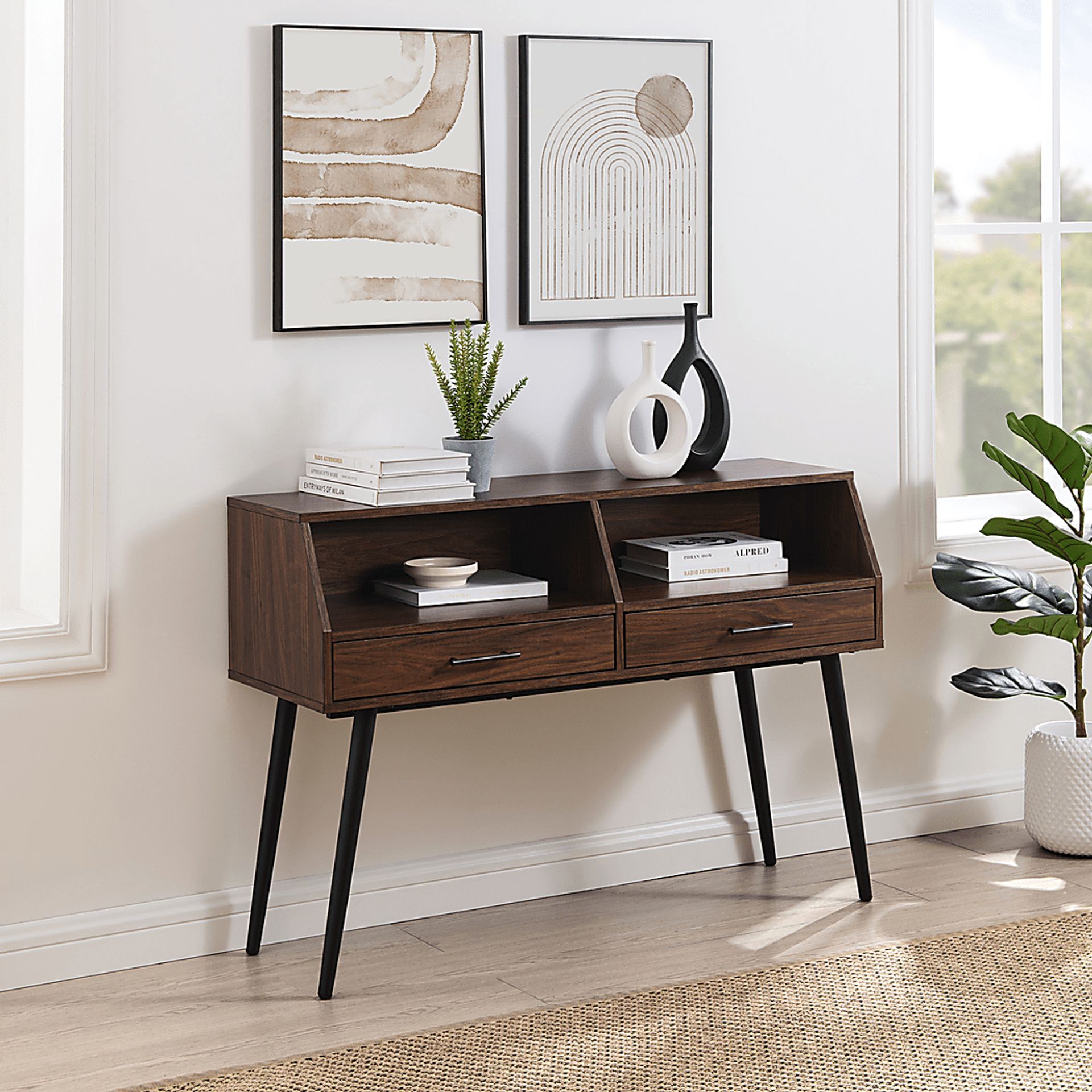 Pincay Walnut Sofa Table - Image 2
