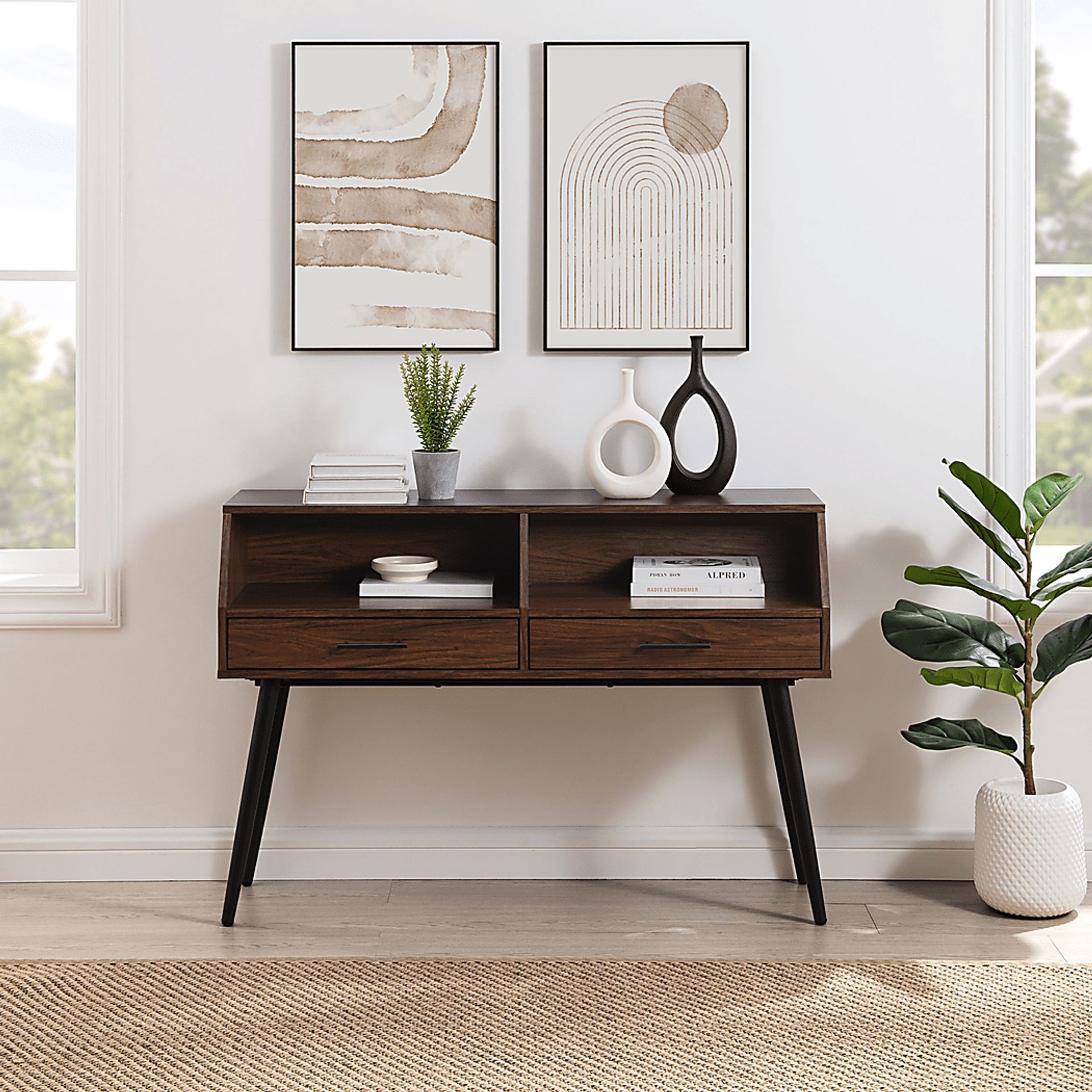 Pincay Walnut Sofa Table - Image 3