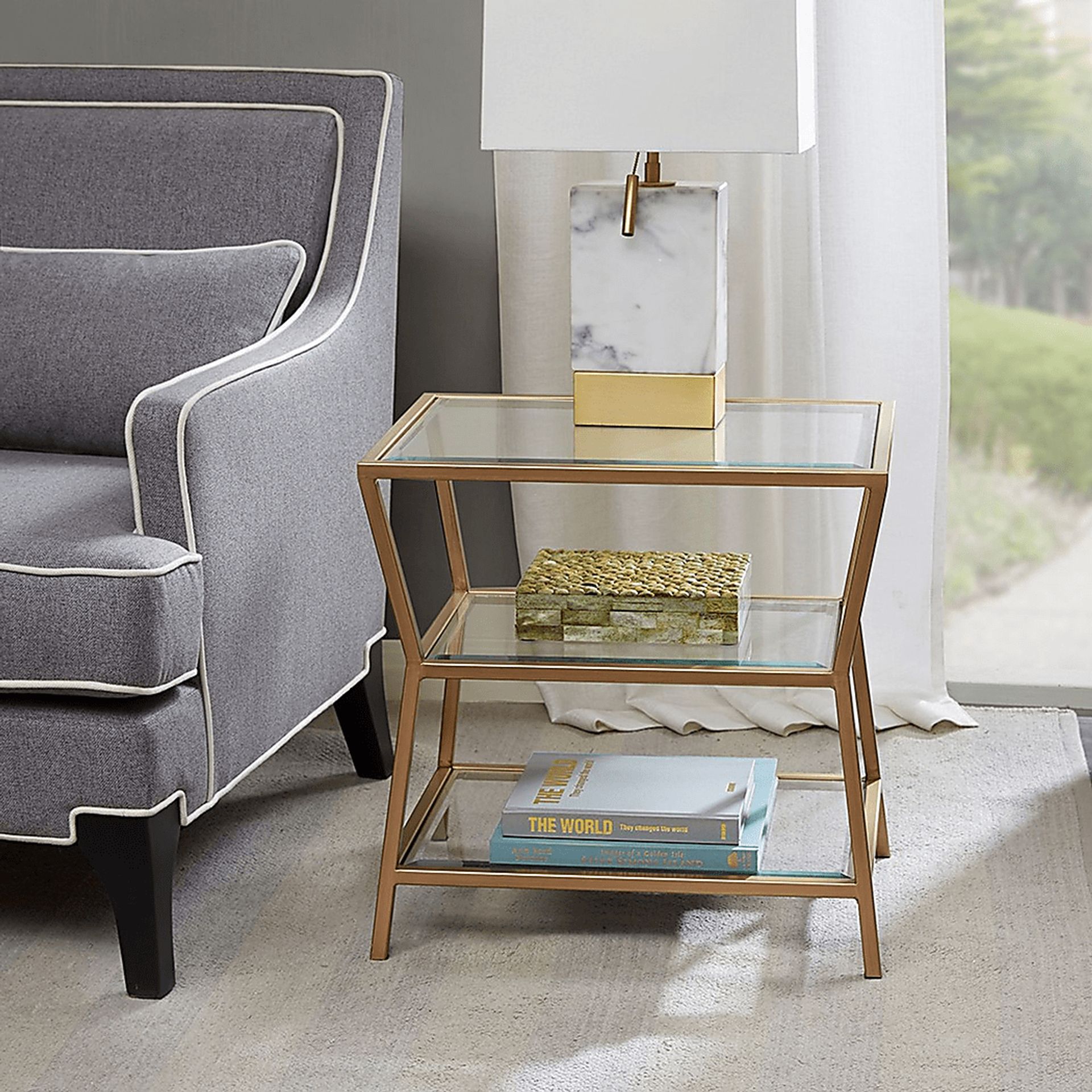 Pinderfield Gold Accent Table - Image 3