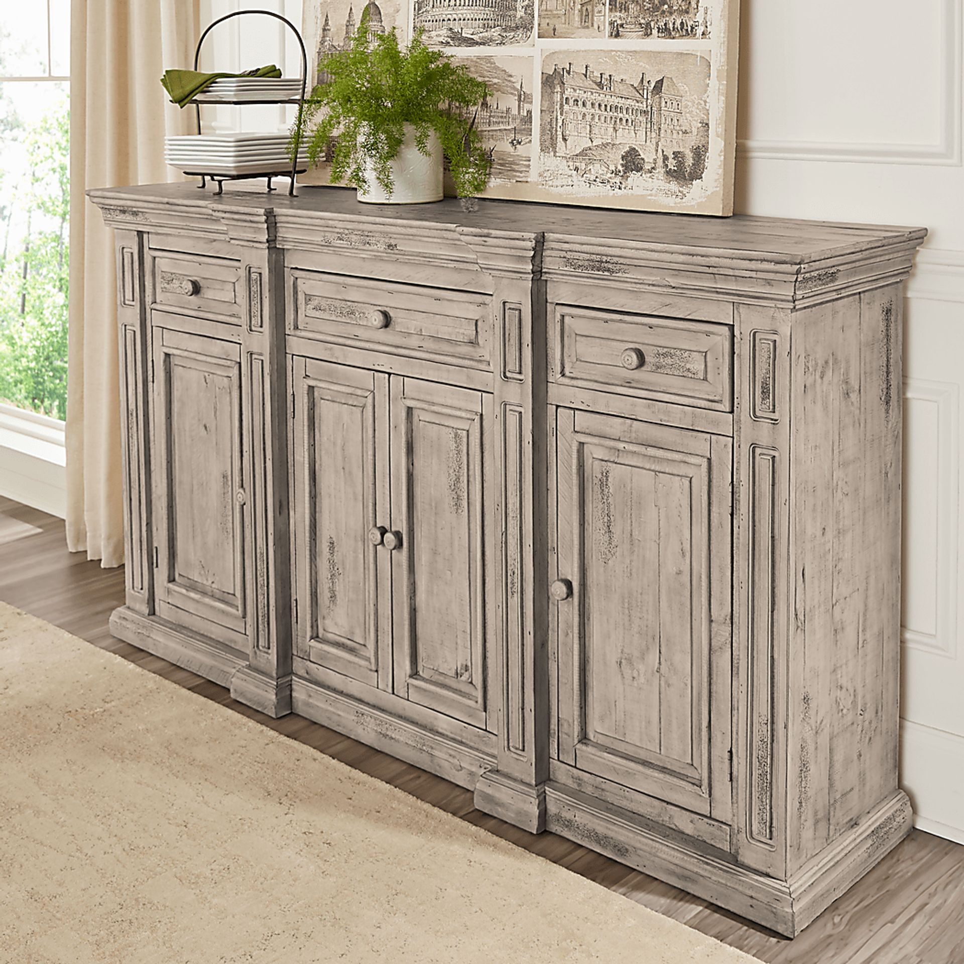 Cindy Crawford Home Pine Manor Brown Buffet - Image 4