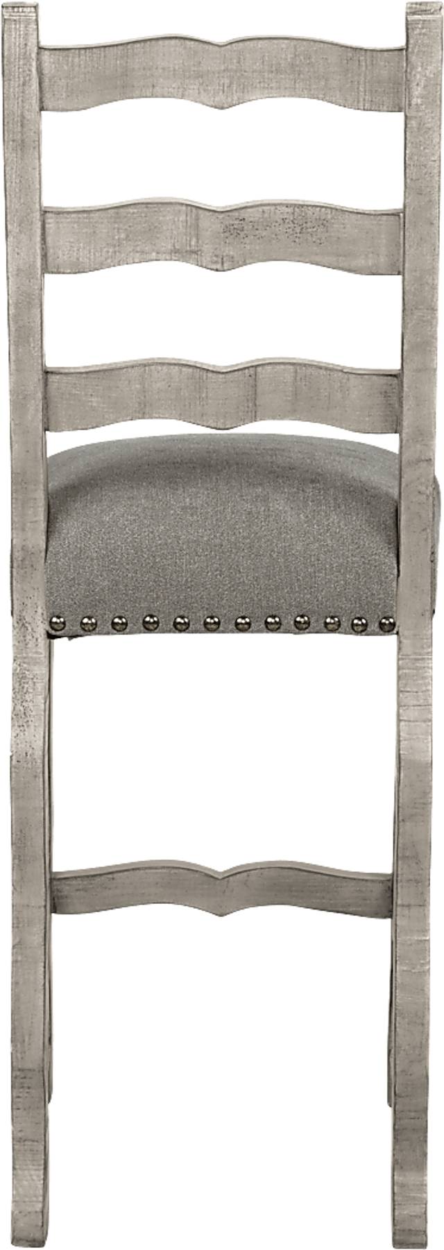 Cindy Crawford Home Pine Manor Gray Ladder Back Barstool - Thumbnail - Image 3