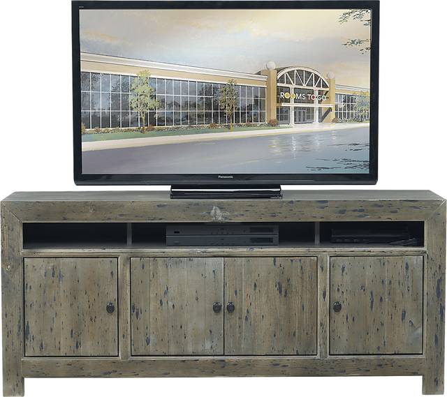 Pine Shores Gray 66 in. Console - Thumbnail - Image 1