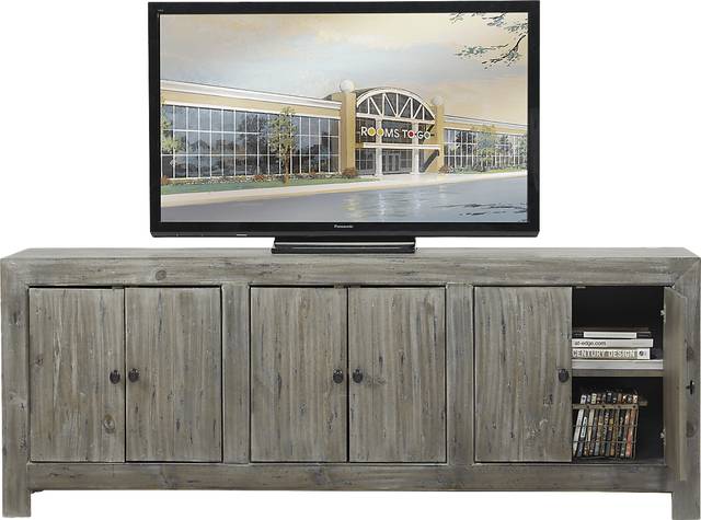 Pine Shores Gray 80 in. Console - Thumbnail - Image 2