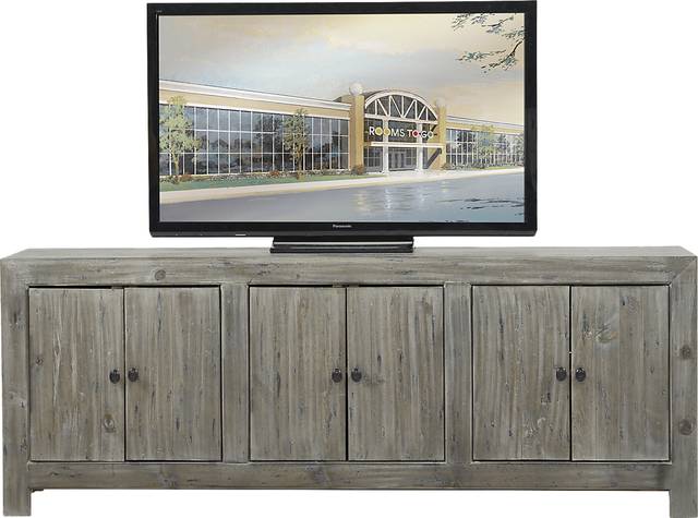 Pine Shores Gray 80 in. Console - Thumbnail - Image 1