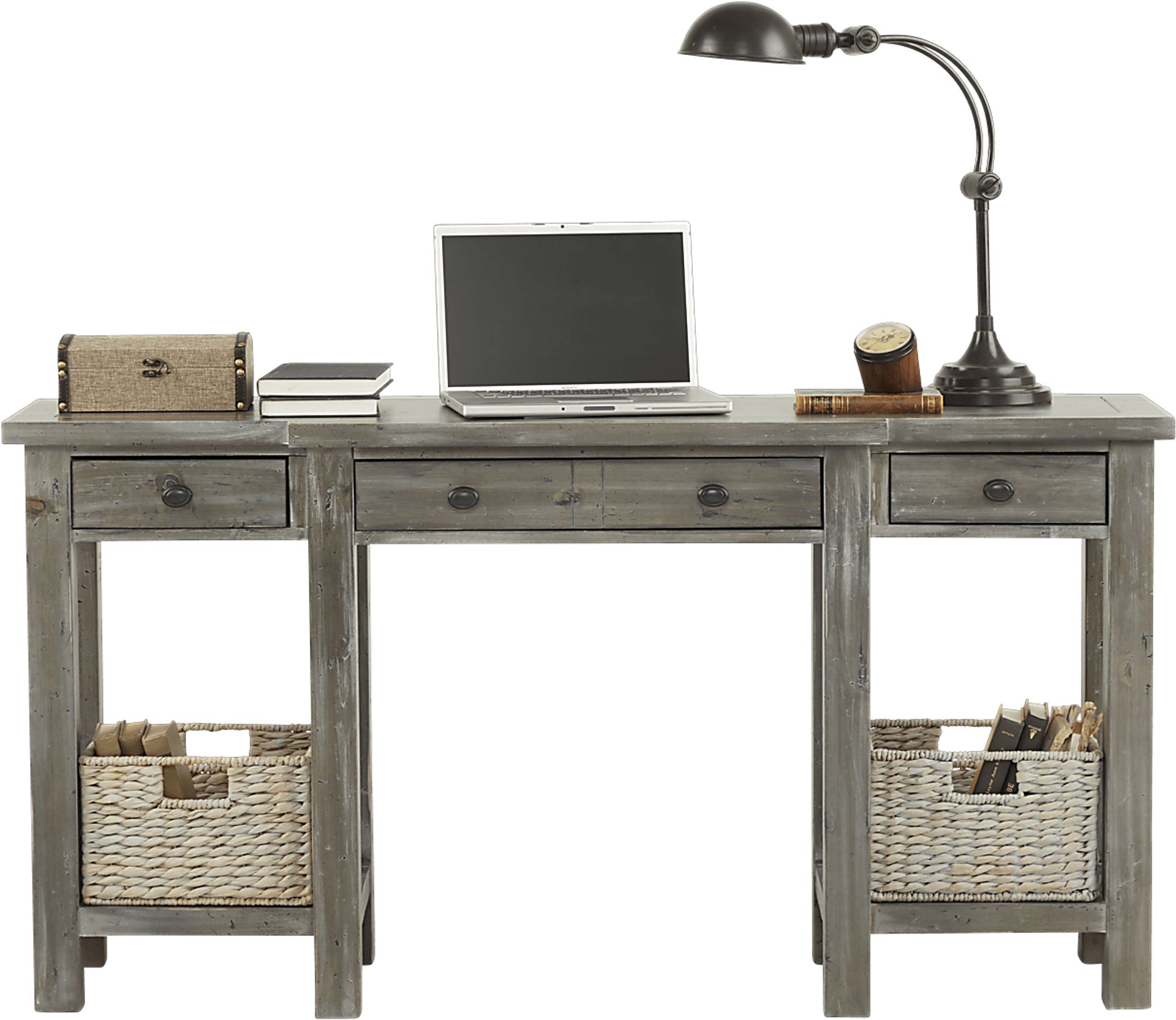 Pine Shores Gray Desk - Image 2