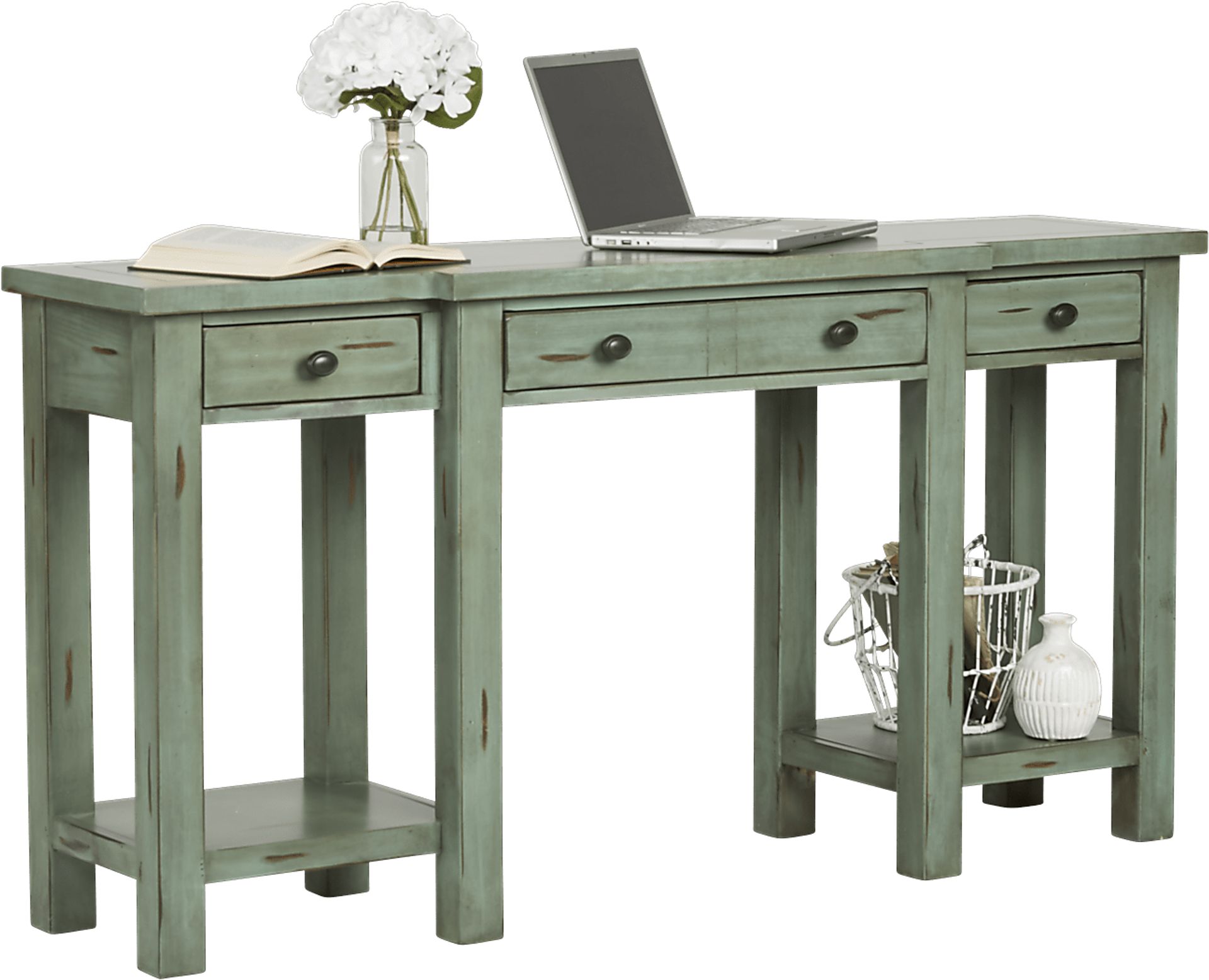 Pine Shores Turquoise Desk - Image 1