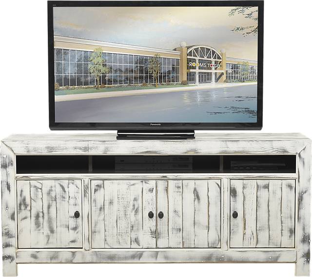 Pine Shores White 66 in. Console - Thumbnail - Image 1