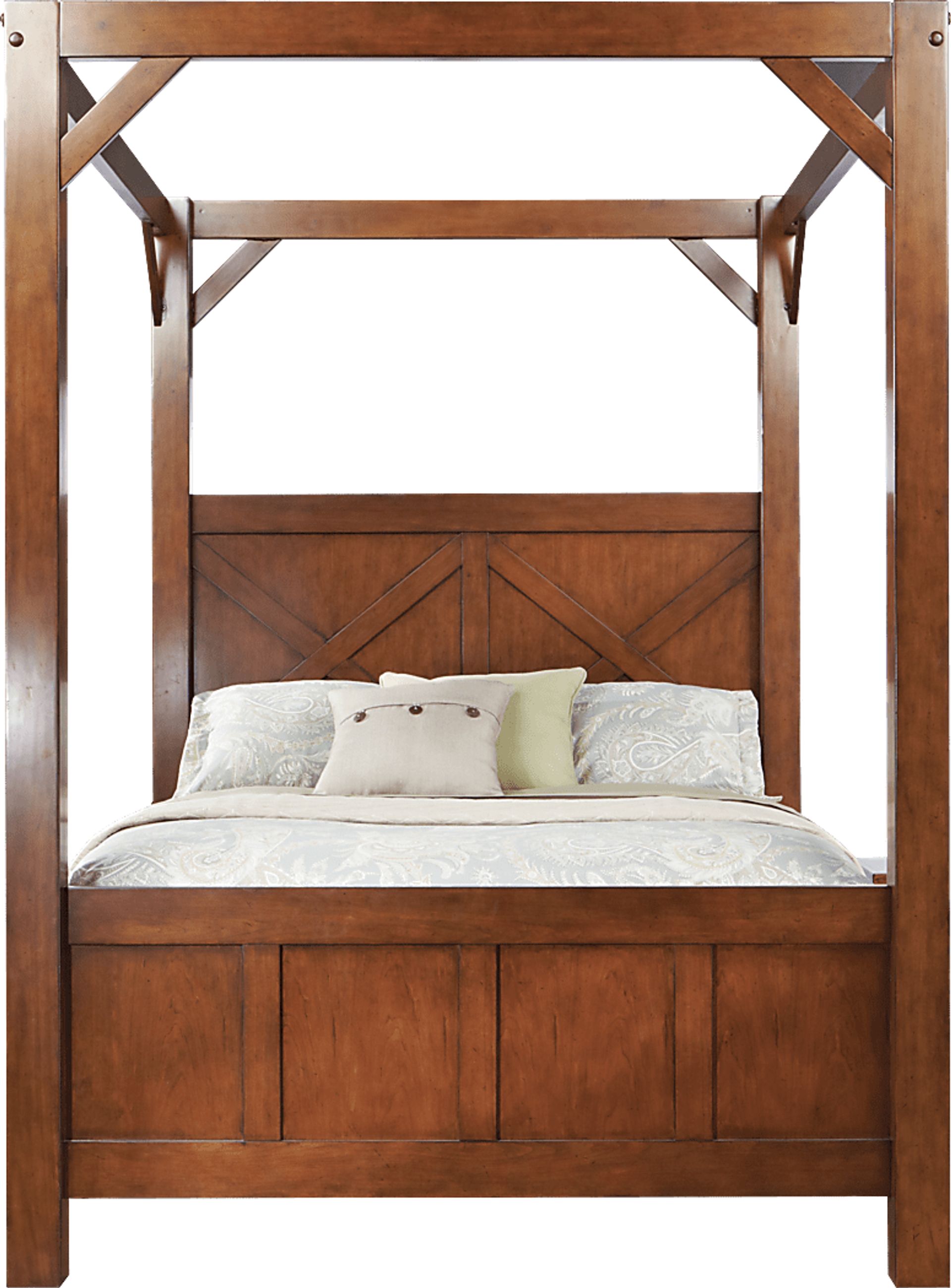 Pine Terrace Canopy 4 Pc King Bed - Image 1