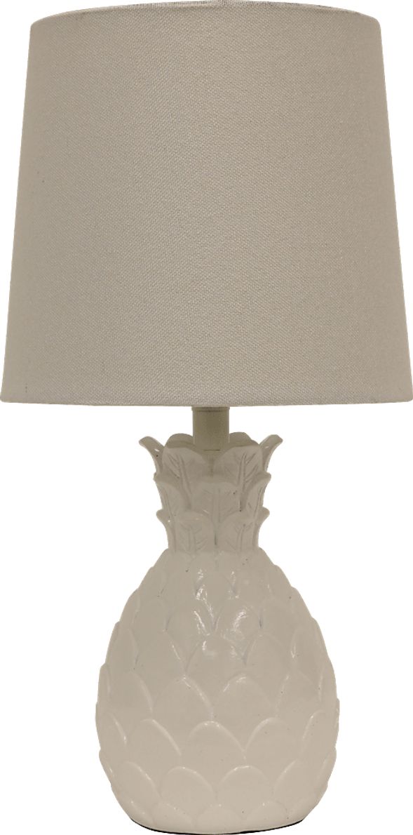 Pineapple Lane White Lamp