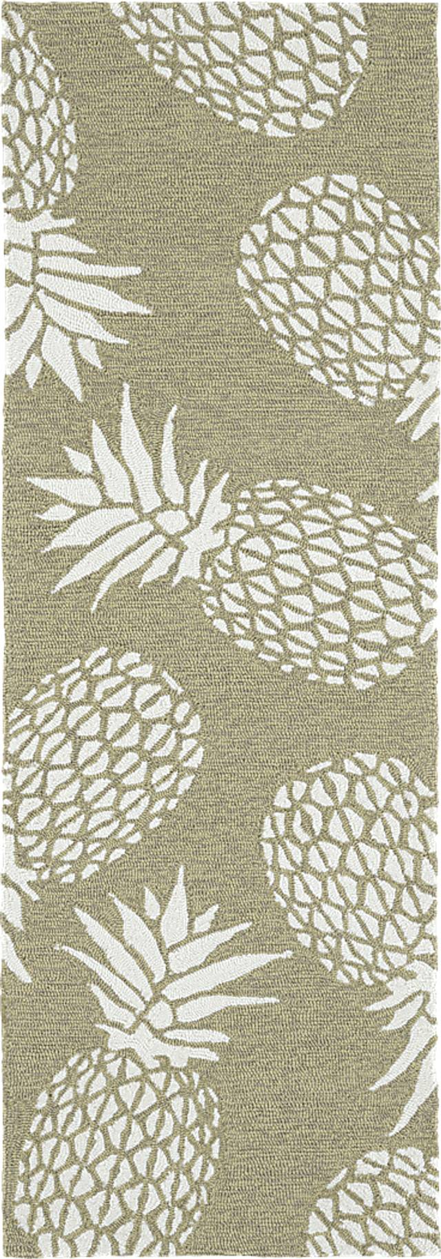 Pineapple Paradise Brown 2' x 6' Indoor/Outdoor Rug - Thumbnail - Image 1