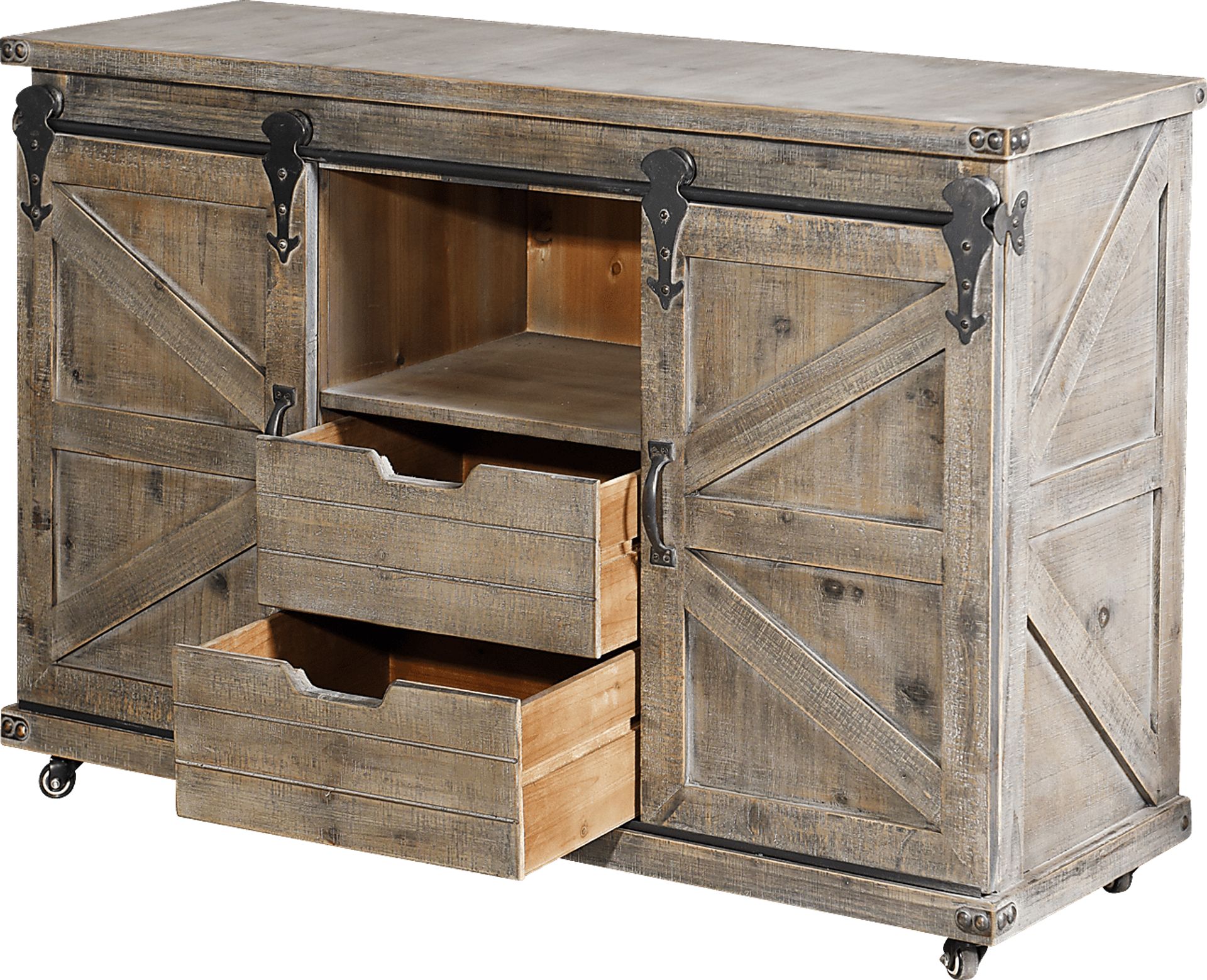 Pinebranch Gray Accent Cabinet - Image 2