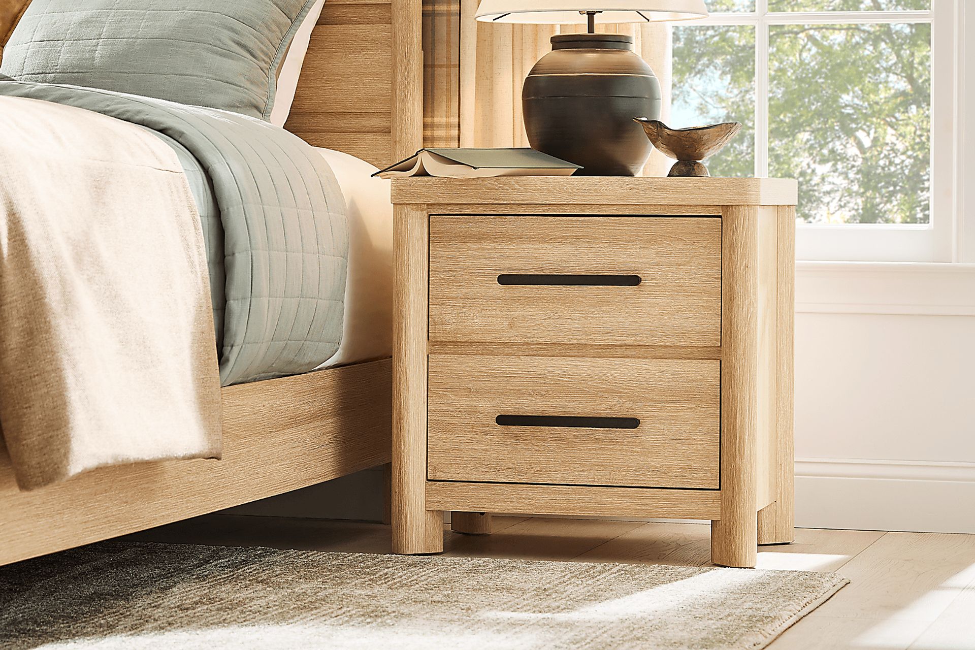 Pinebrook Natural 5 Pc Queen Panel Bedroom - Image 8