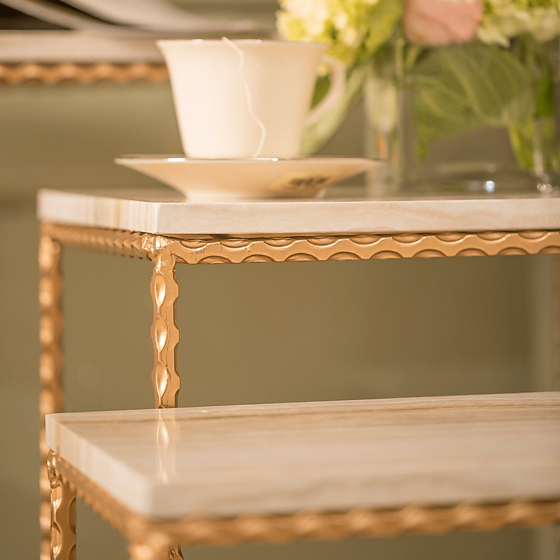 Pineclave White Nesting Tables, Set of 3 - Image 2