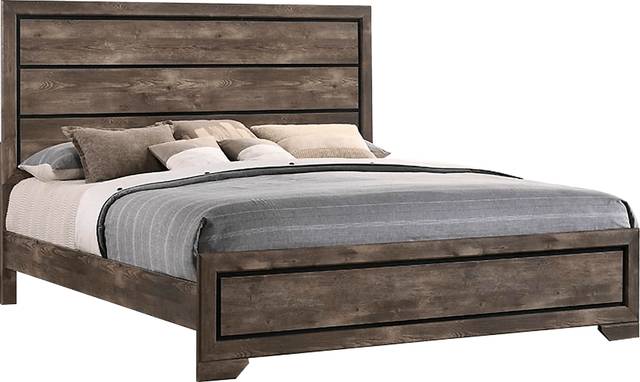 Pinedale Lodge Brown 3 Pc King Bed - Thumbnail - Image 1