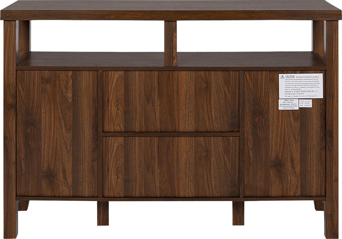 Pinehigh Walnut Dark Wood Server | Rooms to Go