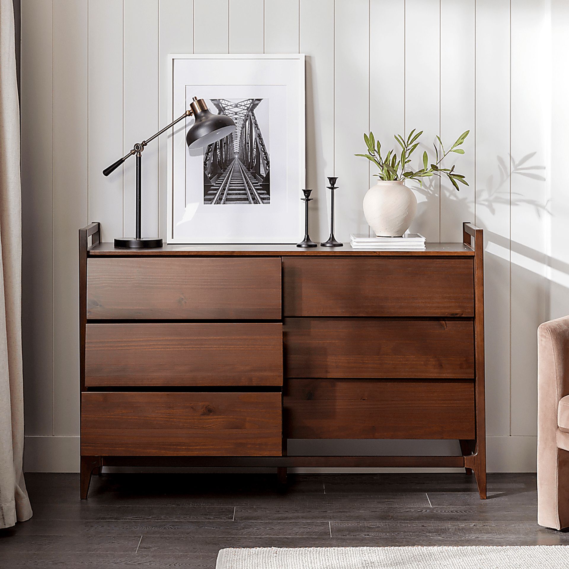 Pineholde Walnut Dresser - Image 3