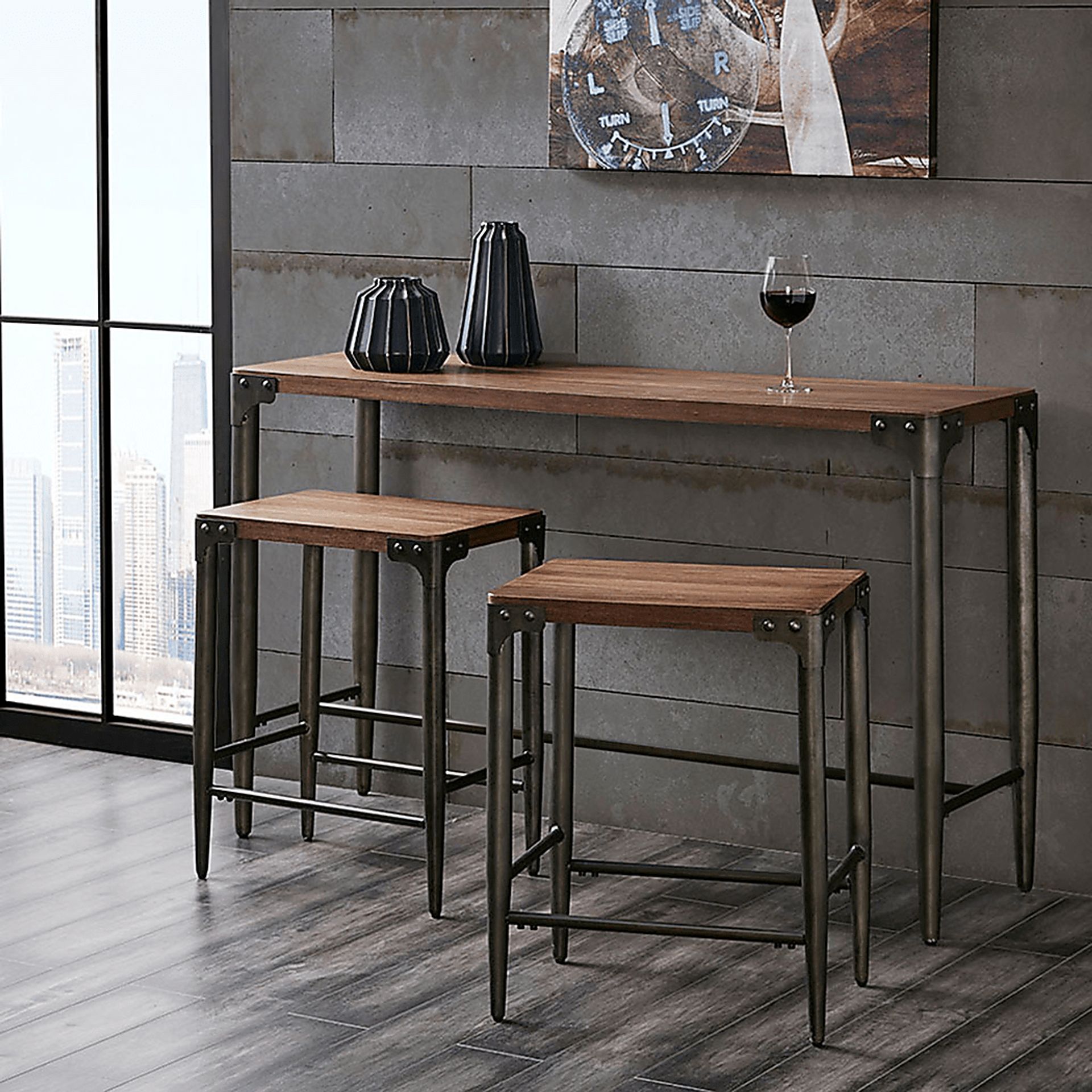 Pinesap Brown 3 Pc Sofa Table Set - Image 2
