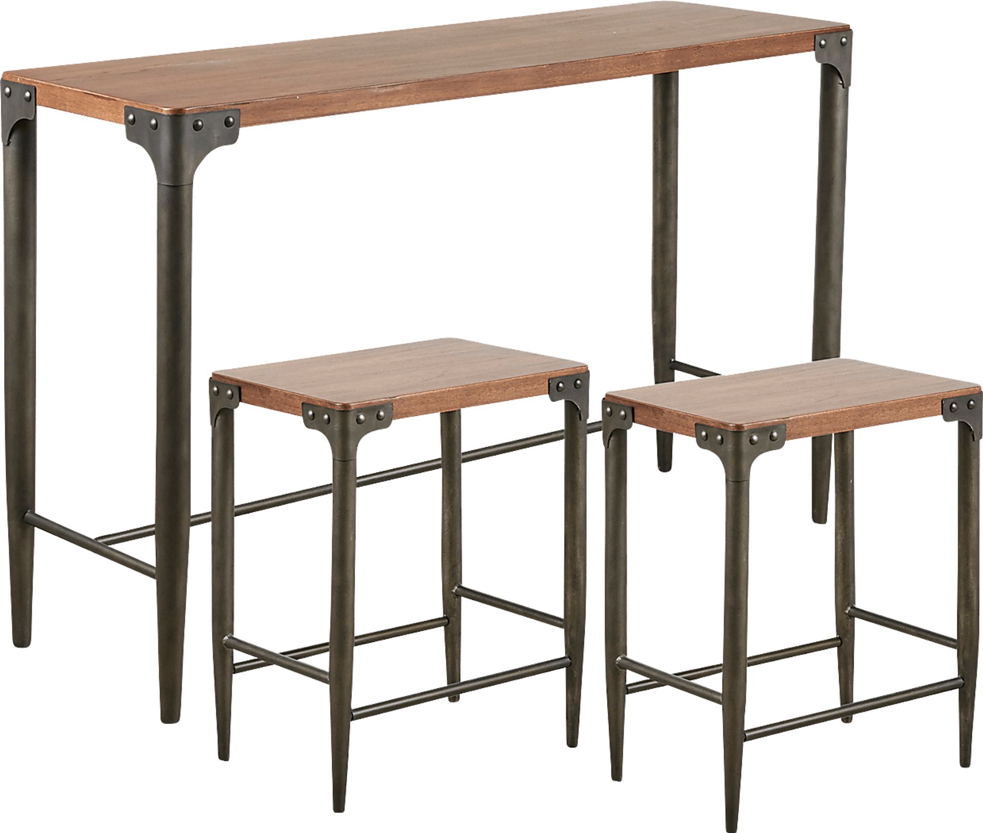Pinesap Brown 3 Pc Sofa Table Set - Image 1