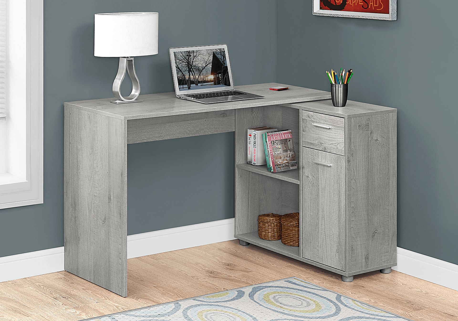 Pinestone Gray Desk - Image 2