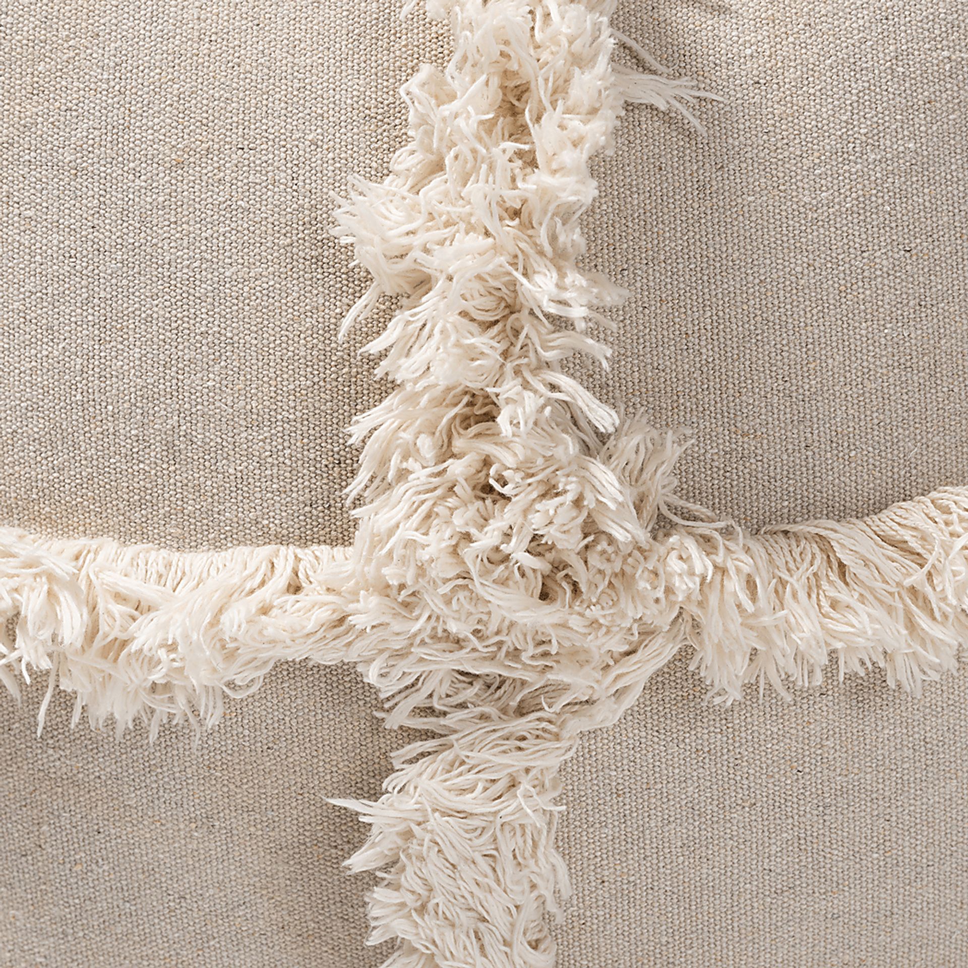 Pineview Court Beige Pouf - Image 3