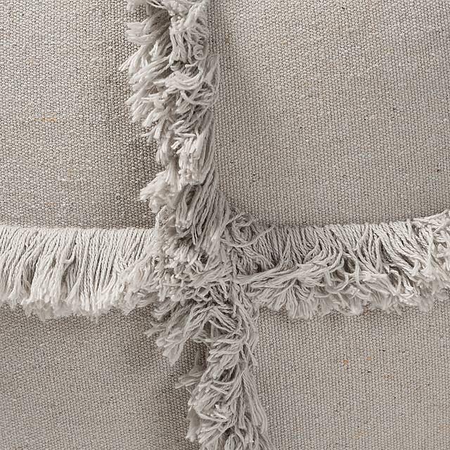 Pineview Court Gray Pouf - Thumbnail - Image 3