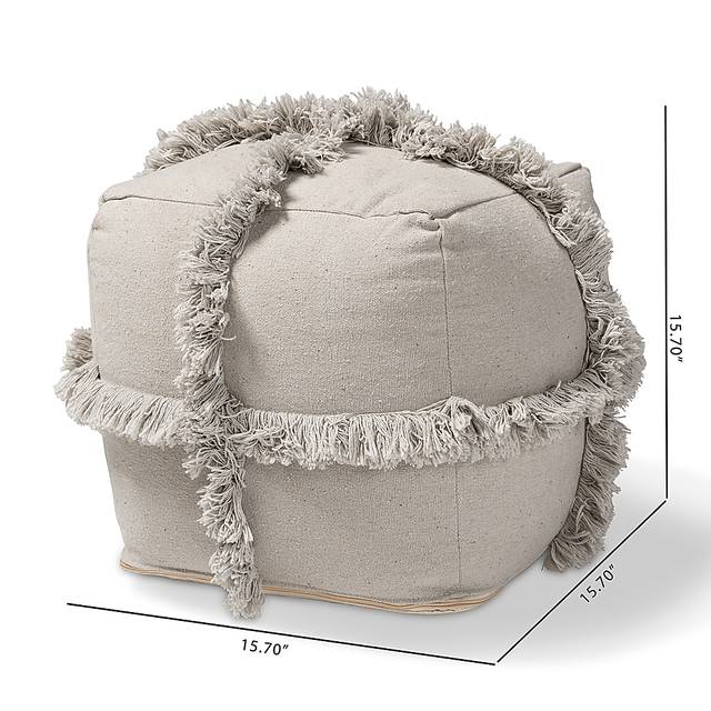 Pineview Court Gray Pouf - Thumbnail - Image 6