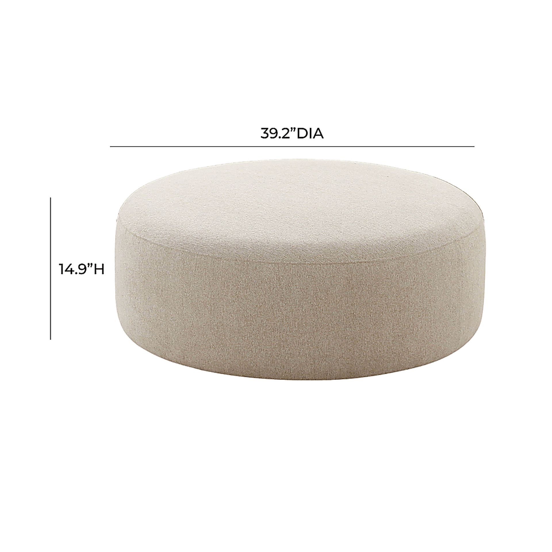 Pinionwood Beige Ottoman - Image 3