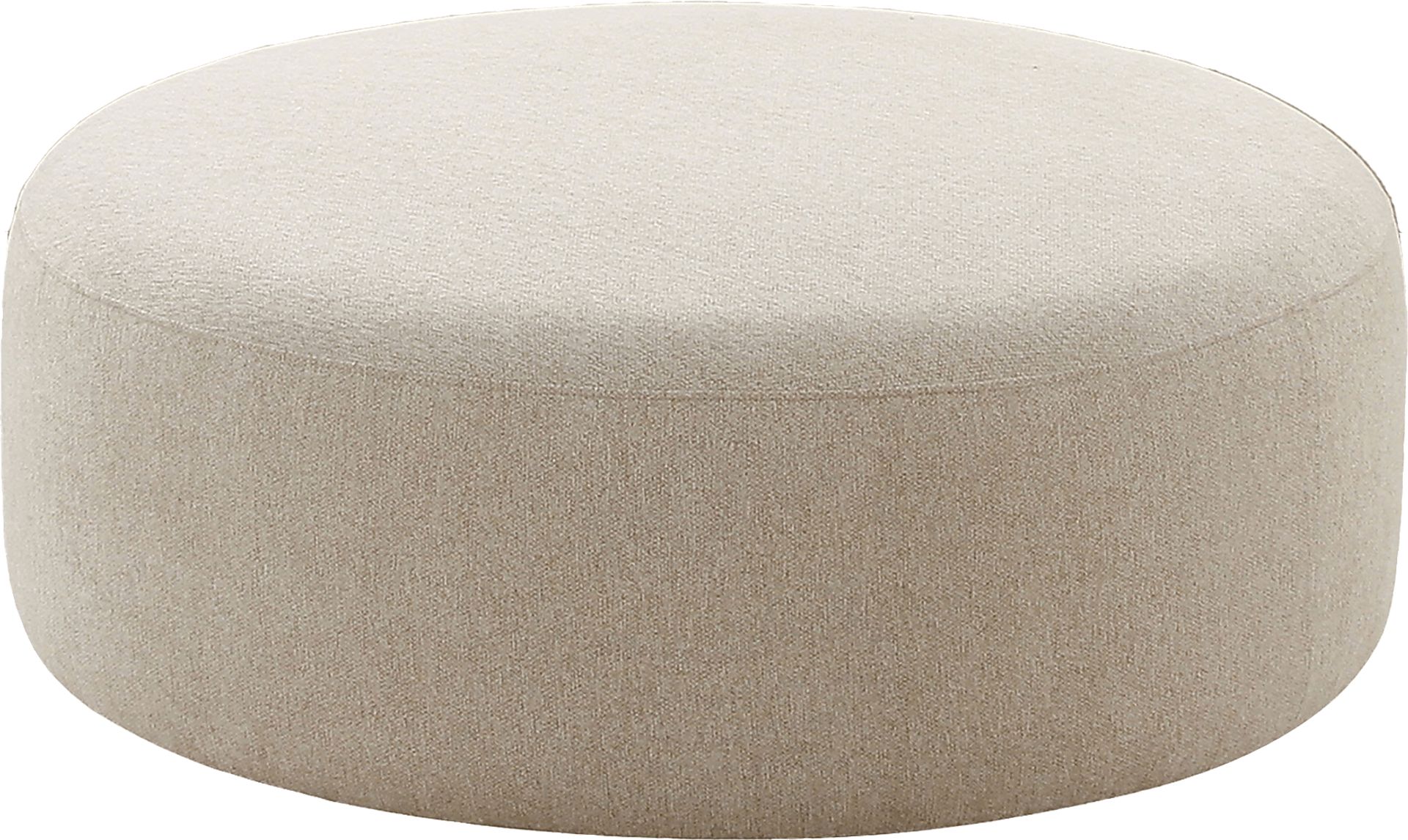 Pinionwood Beige Ottoman - Image 1