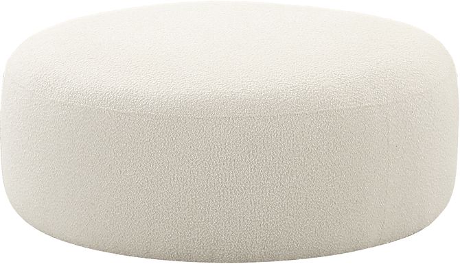 Pinionwood Cream Ottoman