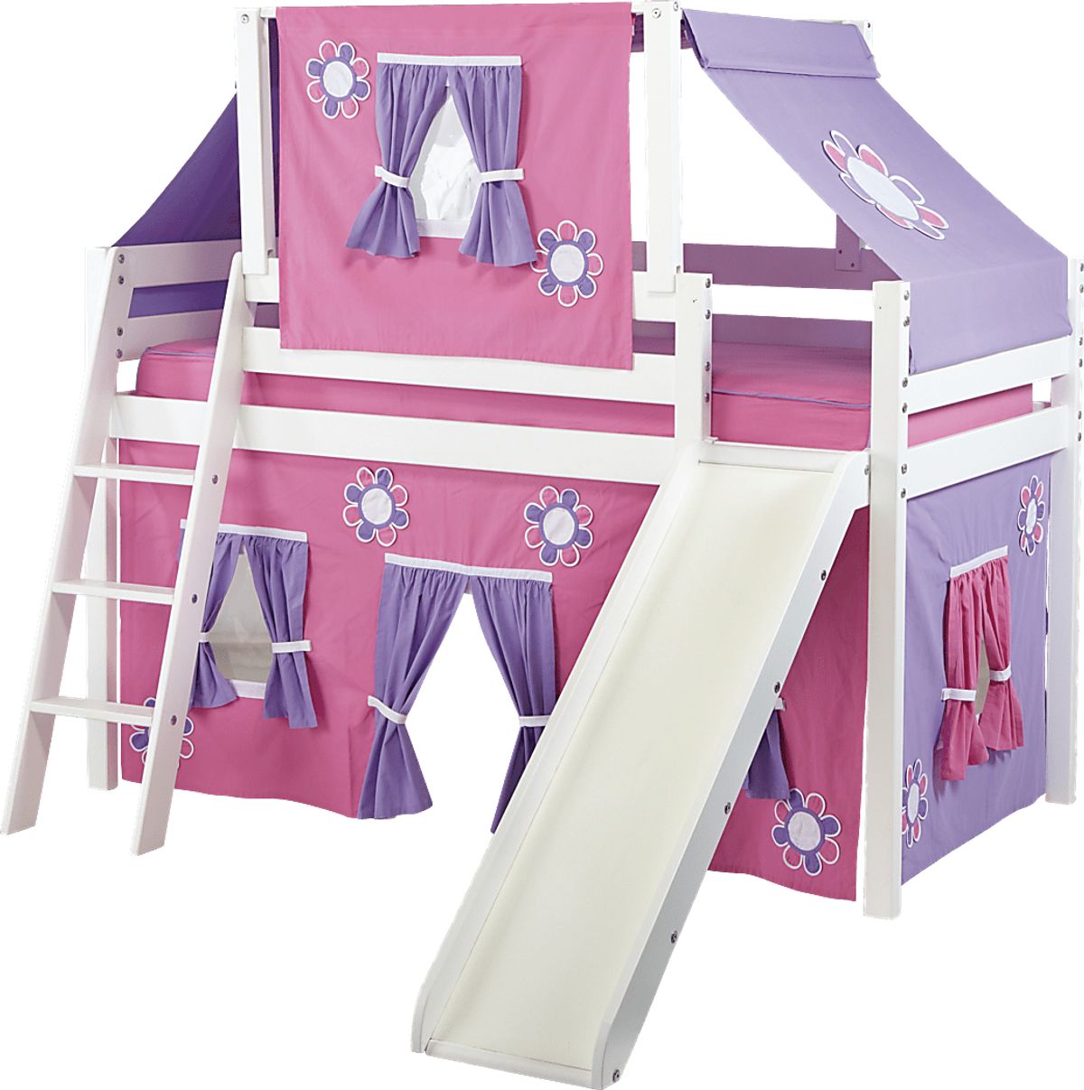 Rooms to go loft bed with slide top