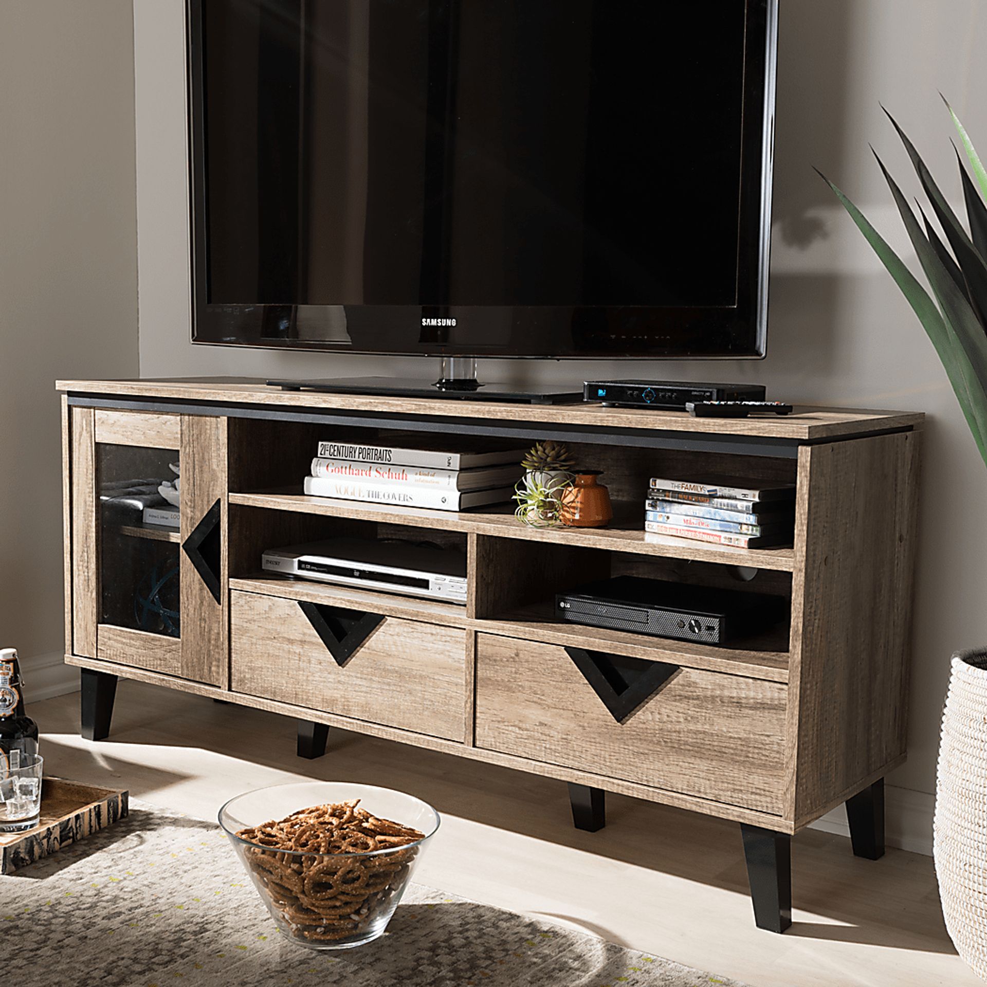 Pinkshade Light Brown 56 in. Console - Image 3