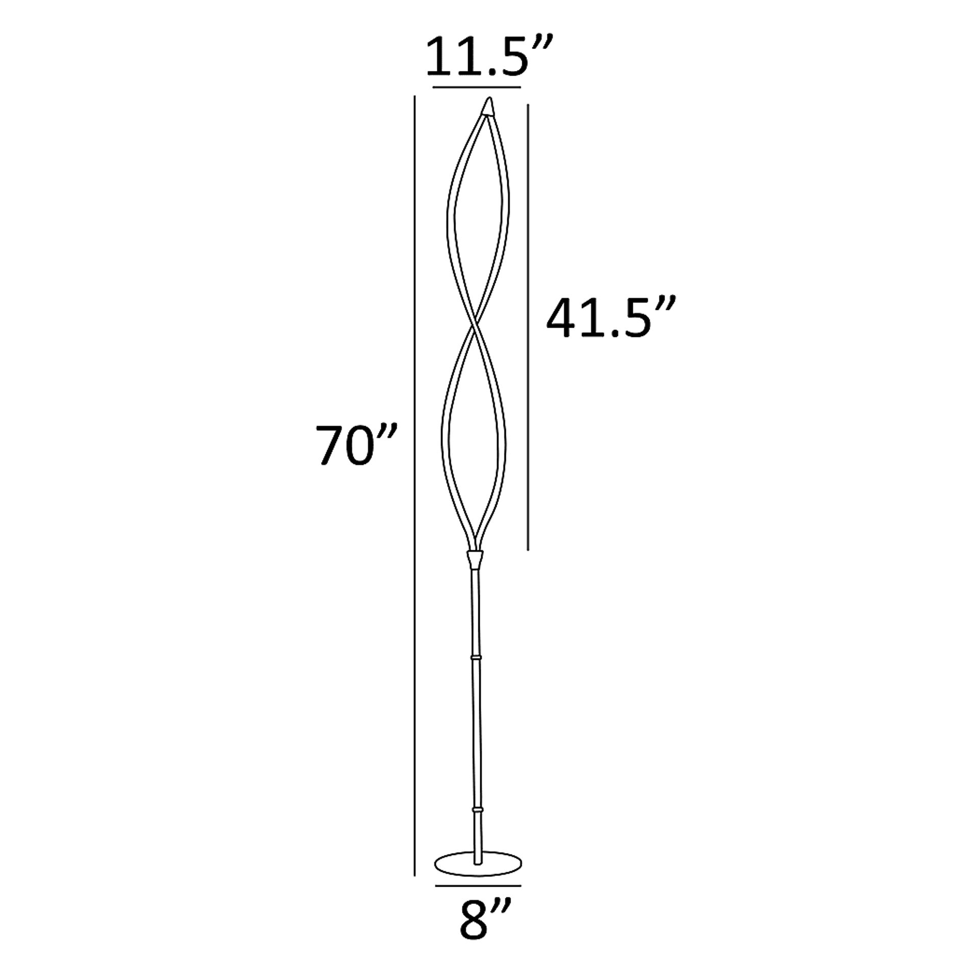 Pinnacle Point Black Floor Lamp - Image 4