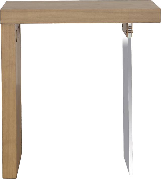 Pinoak Brown Chairside Table - Thumbnail - Image 2
