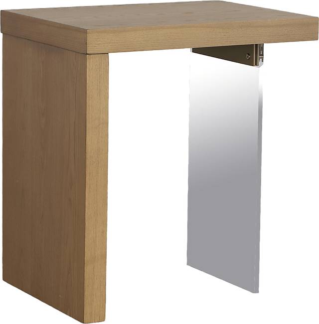 Pinoak Brown Chairside Table - Thumbnail - Image 1