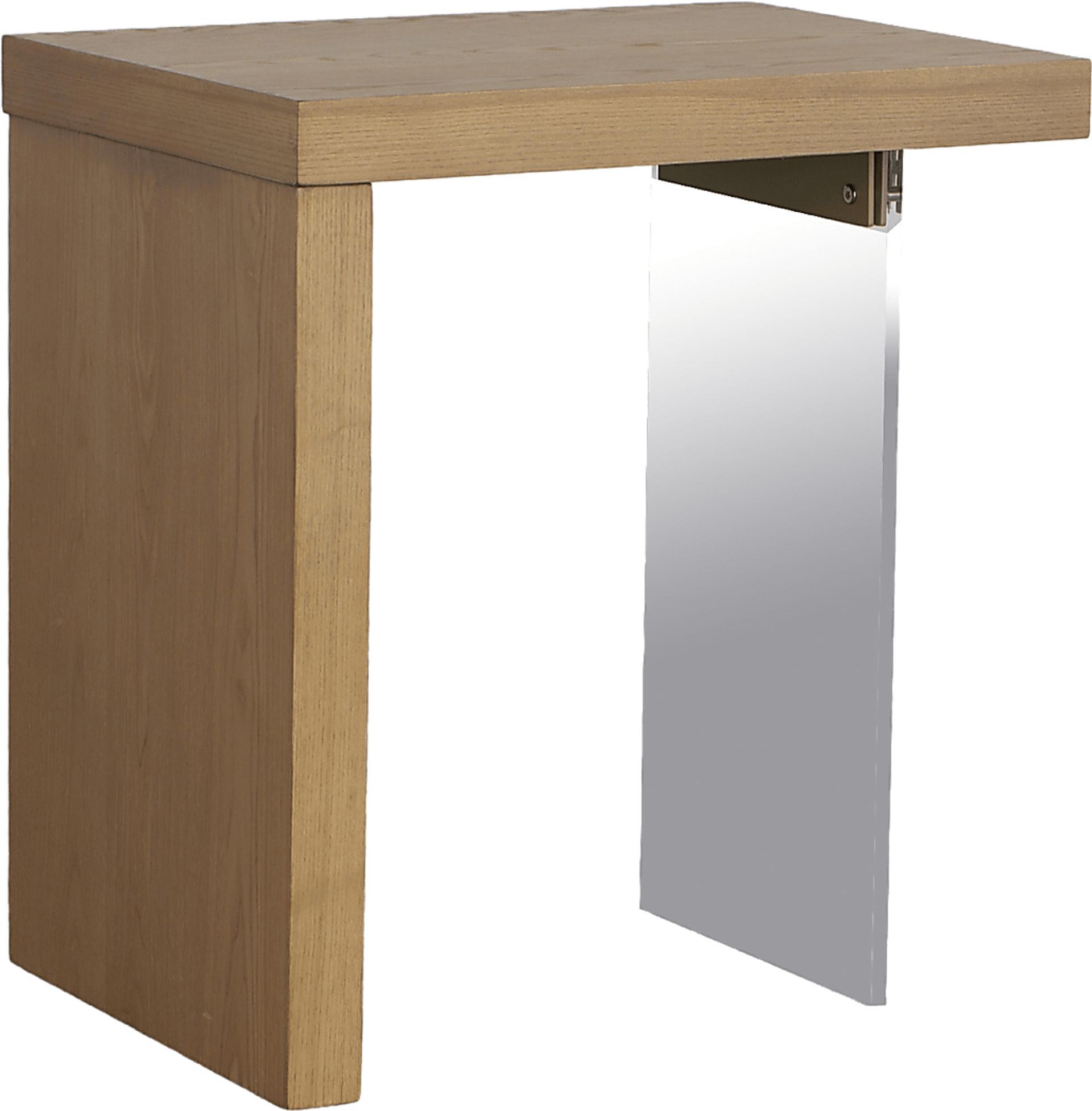 Pinoak Brown Chairside Table - Image 1