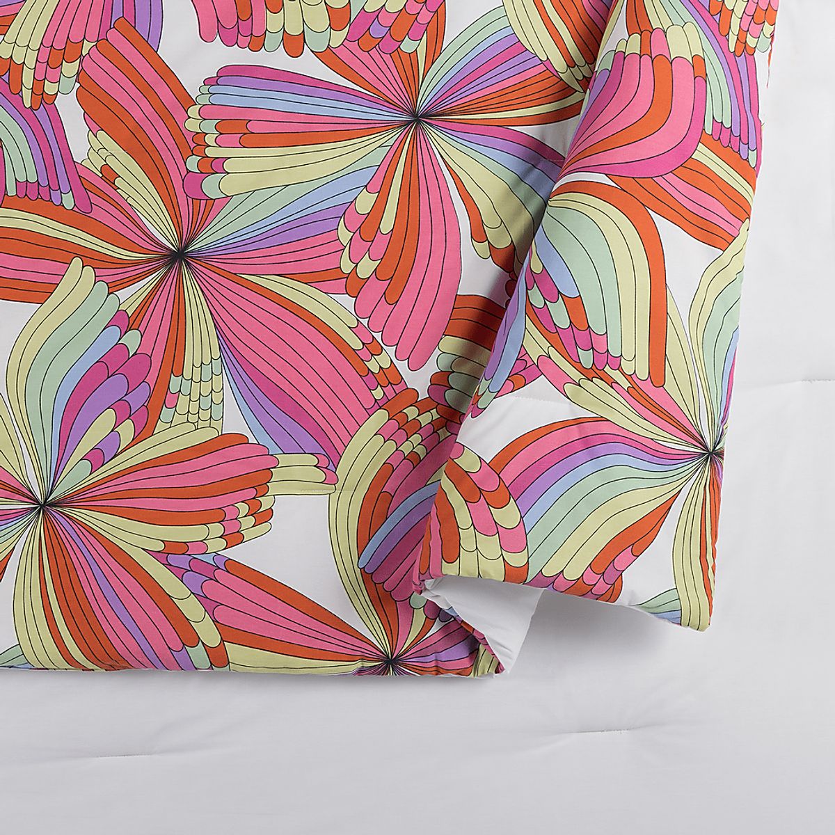 Pinwheel Fun Pink,Purple,Red Pink,Red Cotton Fabric King Comforter Set ...
