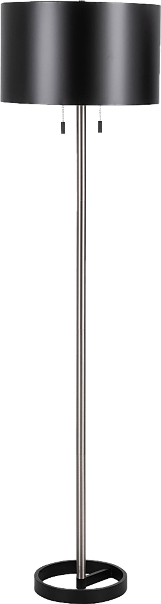 Piperhill Black Floor Lamp - Thumbnail - Image 1