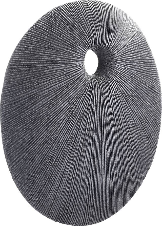 Piperita Gray Medium Outdoor Round Eye Plaque - Thumbnail - Image 1