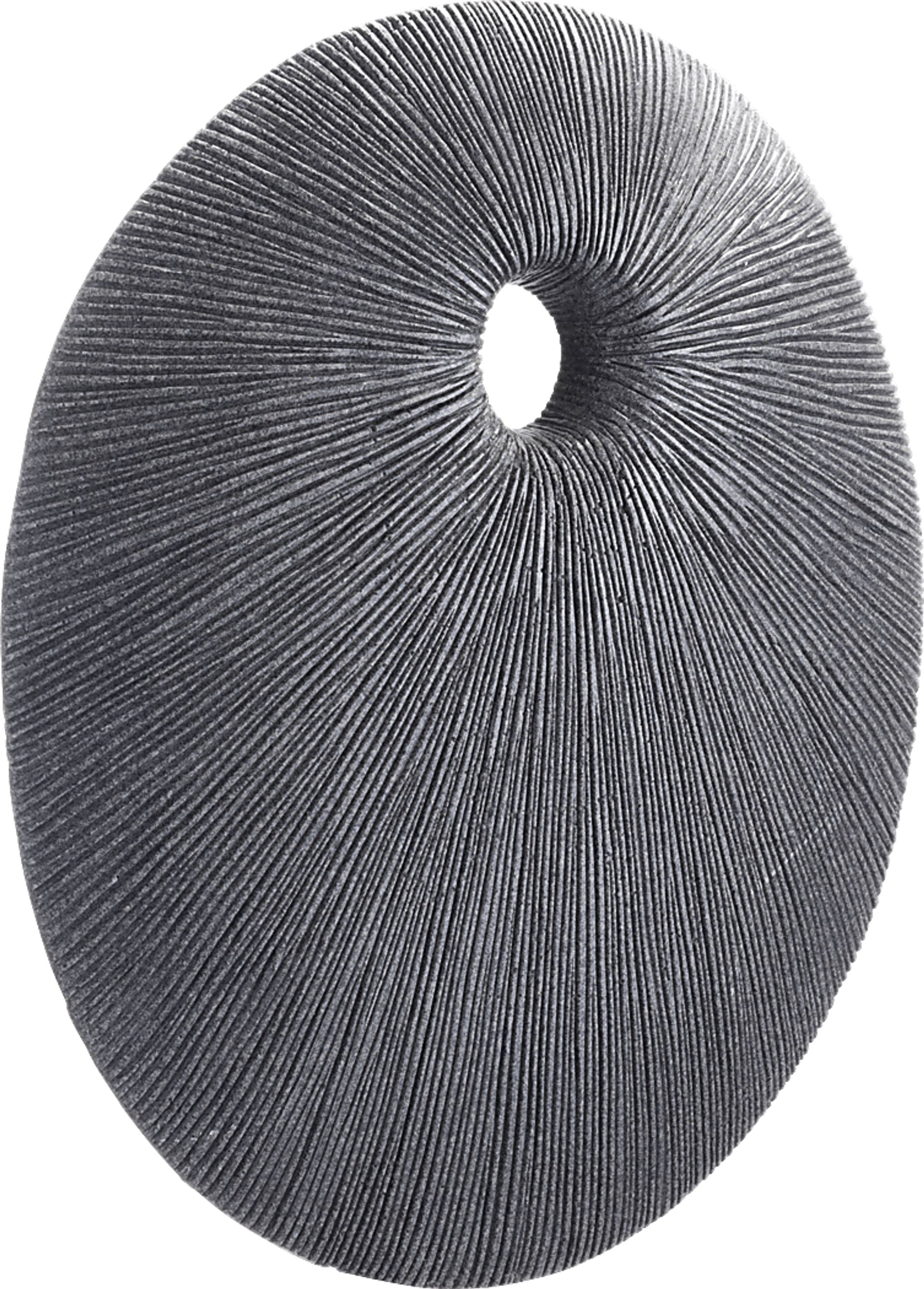 Piperita Gray Medium Outdoor Round Eye Plaque - Image 1