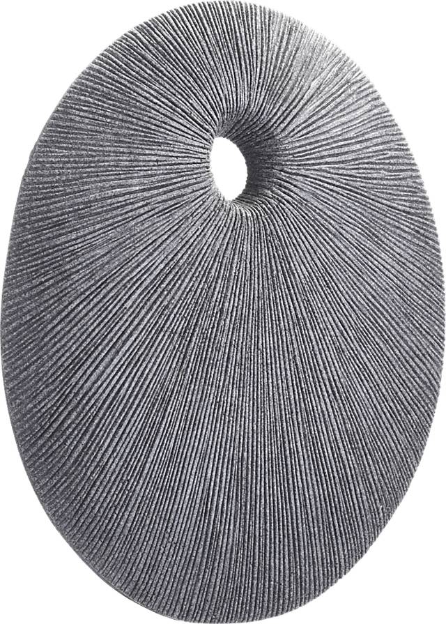 Piperita Gray Small Outdoor Round Eye Plaque - Thumbnail - Image 1